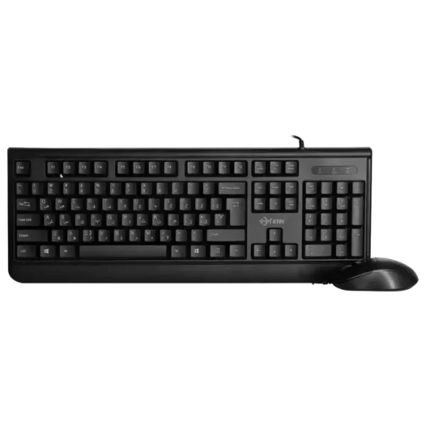 کیبورد با سیم فاطر مدل Fater CCN-5000B با طراحی ارگونومیک و کلیدهای بی‌صدا