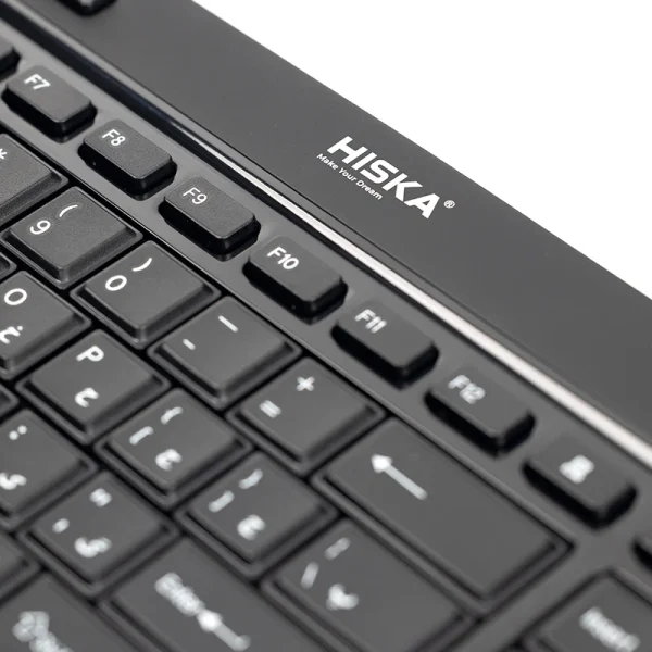 کلوزآپ کیبورد بی‌سیم هیسکا مدل HX-KE235W